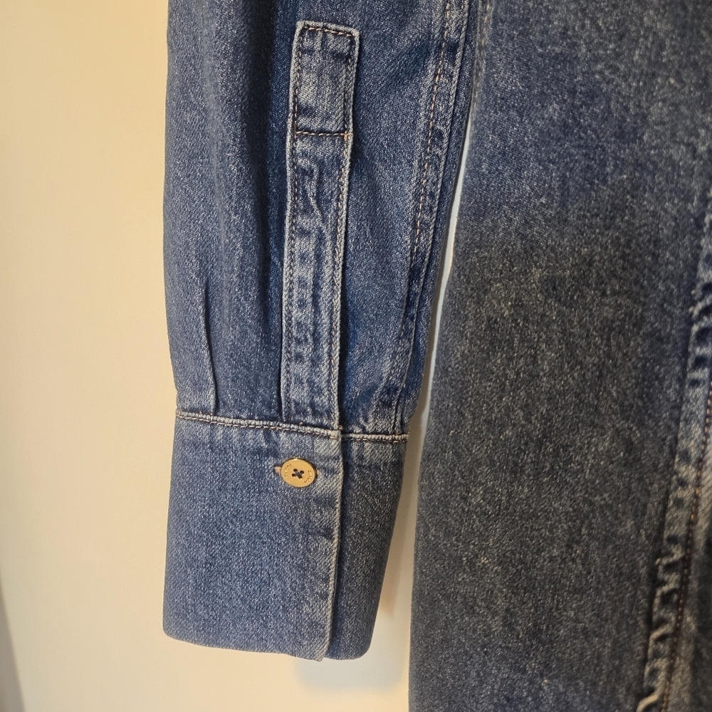 NWT | Lisette Denim Shirt Dress | Structured Tailored Silhouette - Picture 6 of 14